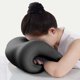 thumbnail image 3 of Almohada de cuello de espuma misteriosa negra, almohada de apoyo para dormir, descanso en escritorio y uso en el hogar, almohada de espuma de memoria de oficina para cuello - 30*18*24cm, 3 of 6