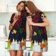 thumbnail image 4 of Easygdp Merry Christmas Elk Camisón de manga corta para mujer, informal, estampado, 4 of 6