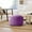 Velvet Purple, variant on UIXE Rounded Triangle Ottoman Pebble Footstool Upholstered Coffee Side Tables for Living Room Bedroom Entryway, Gray