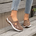 thumbnail image 2 of Women Casual Shoes Soft Sole Canvas Shoes Slip On Casual Shoes Breathable Daily Footwear Comfortable For Ladies All Day Wear ,Us Size:6, 2 of 9
