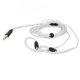 thumbnail image 5 of Cable Para Auriculares, Cobre Plateado De 3,5 Mm A MMCX Cable Para Auriculares De Sonido Sin Pérdidas Para Tabletas, 5 of 7