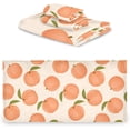 thumbnail image 7 of 3 Piece Bath Towel Set, Soft Highly Absorbent Bathroom Towels Pink Peaches Towels Fashion Print Quality Towels (Set of 3, 1 Bath Towel, 1 Hand Towel & 1 Washcloth) Washcloth Gift, 7 of 7