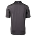 thumbnail image 3 of Men's Cutter & Buck Black/Gray Cleveland Browns Virtue Eco Pique Micro Stripe Recycled Polo, 3 of 3