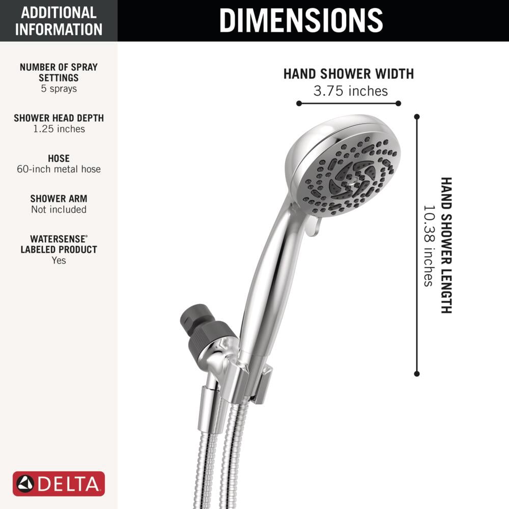 5-Setting Hand Shower in Chrome - 1.75 GPM - Delta 75500