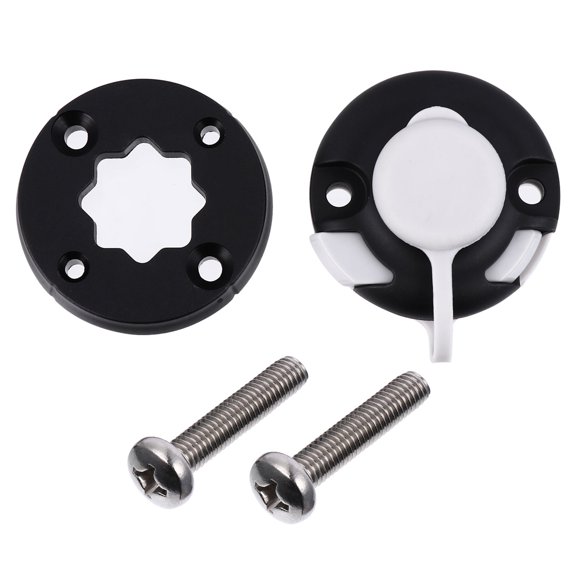 Niceauty 1Set Kayak Connection Base Black Easy Install Round Mount for Fishing