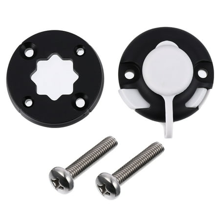 Worgeous Universal Kayak Mount Base for Fishing Rod Holder with NonSlip Design Black Nylon and Polyurethane
