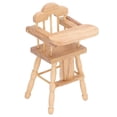 thumbnail image 4 of Dollhouse High Chair, Birch Dollhouse Baby Dining Chair Birthday Gift 1:12 Decoration For Home Party For Children ANGGREK Descripción de la referencia, 4 of 5