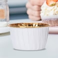 thumbnail image 4 of 100 piezas Cupcake Liners Muffin Cupcake Baking Cup Utensilios para hornear de cocina (oro blanco), 4 of 5