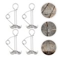 thumbnail image 4 of Shisuyan Spring Closure Buckle Stainless Steel 4Pcs 2.8X1.8X1.8In, 4 of 8