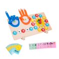 thumbnail image 4 of Juguete matemático para contar con los dedos, juego educativo, bonitos bloques de conteo 2 en 1, reloj didáctico de mesa, para el hogar y viajes,, 4 of 7