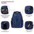 thumbnail image 3 of Mochila para portátil SwissGear Endure ScanSmart 17 pulgadas azul marino, 3 of 9
