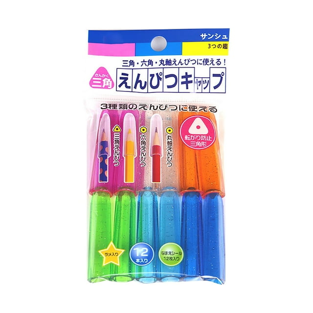 Tool Series 12 Pcs Pencil Caps Plastic Pencil Tip Protector Cover Clear Pencil Toppers Colorful Pencil Extender Holders For Student School Stationery Supplies 6 Colors