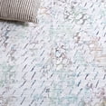 thumbnail image 6 of SAFAVIEH Malibu Hyacinth Distressed Polyester Machine Washable Area Rug, Grey/Green, 6' x 6' Round, 6 of 7
