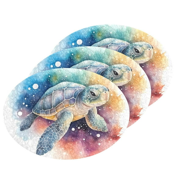 Turtle 3 Pack Dish Sponges Bulk Natural Sponges Compressed Sponges Non-Scratch for Kitchen Cleaning Dishes