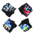 thumbnail image 1 of Kids Half Finger Cycling Gloves Children Anti Slip Breathable Moisture Wicking Outdoor Sportswear, 1 of 4