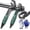 Green-10''+15'', variant on Self-Adjusting Pipe Wrench, 2-Piece Universal Pipe Wrench Set, Multi-Purpose, Heavy Duty Pipe 10” & 15” Self-Adjusting Pipes Crescent Wrenches for 0.55”-2.48” /14-60mm Standard Nuts (Green-10''+15'')