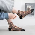 thumbnail image 2 of Fuzoiu Cut Pug Print Adult Socks, Crew Moisture-wicking Socks, Unisex Cushion Crew Socks,Casual Sports Ankle Socks, 2 of 7