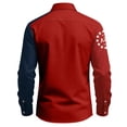 thumbnail image 4 of Mens 250th Anniversary USA Shirt American Flag Button Down Shirts Long Sleeve Slim Fit Patriotic T-shirt, 4 of 4