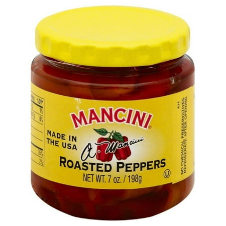 Mancini Roasted Peppers - Mancini Roasted Peppers, 7 Oz (Pack of 12)