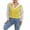 Yellow, variant on Women V-Neck Sweater Pullover Cable Knit Vest Solid Color Sleeveless Vest Pullover