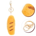 thumbnail image 4 of Adorable llavero de baguette de peluche, llavero realista con dije de comida para mochilas, llavero esponjoso y lindo, llavero para bolso, colgante con cremallera., 4 of 5