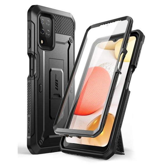 SUPCASE Unicorn Beetle Pro Series for Samsung Galaxy A12 4G Case (2020 Release), Full-Body Rugged Holster Case with Built-in Screen Protector (Black)