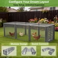 thumbnail image 7 of Chicken Tunnel, 23.6 inch Wide Heavy Duty Metal Chicken Coop, Predator Proof Modular Extension Chicken Run for Outside Poultry Coop as Hens, Rabbits, Ducks and Small Pets, 7 of 7