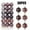 Coffee, variant on Christmas Decorations Clearance! Christmas Tree Decorations 36Pcs Christmas Xmas Tree Ball Bauble Christmas Hanging Ornaments for Home Party Yard Indoor Outdoor Orange