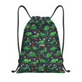 thumbnail image 1 of Fotbe Dino Christmas Party Bolsa Mochila con Cordón Estampada, Bolsa de Gimnasio Deportiva, Bolsa Cinch, Bolsa con Cordón para Hombres y Mujeres-Medium, 1 of 6