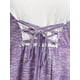 thumbnail image 3 of Talla grande de talla de tinte de cordones de encaje abierto. Rosegal Camisetas tallas grandes, 3 of 5