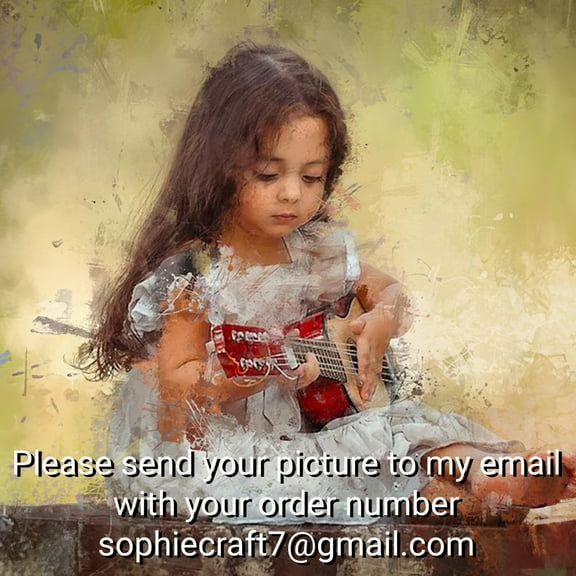 8x10 Size, Custom Oil Color Portrait, Custom Canvas, Canvas Print, Photo on Canvas, Photo to Canvas, Oil Color Canvas Personalized