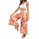 thumbnail image 5 of TRKIYQC Pantalones casuales de playa para mujer, pantalones anchos de cintura alta con vendaje delantero, S/ M/ L/ XL TRKIYQC perder, 5 of 8