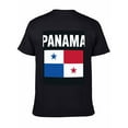 thumbnail image 5 of T-shirt Panama Flag  Soft Cotton Adult Heat-Transfer Graphic T-Shirt - 180g Breathable Fabric, Unisex Summer Casual Wear with Durable Heat-Printed Design, 5 of 9