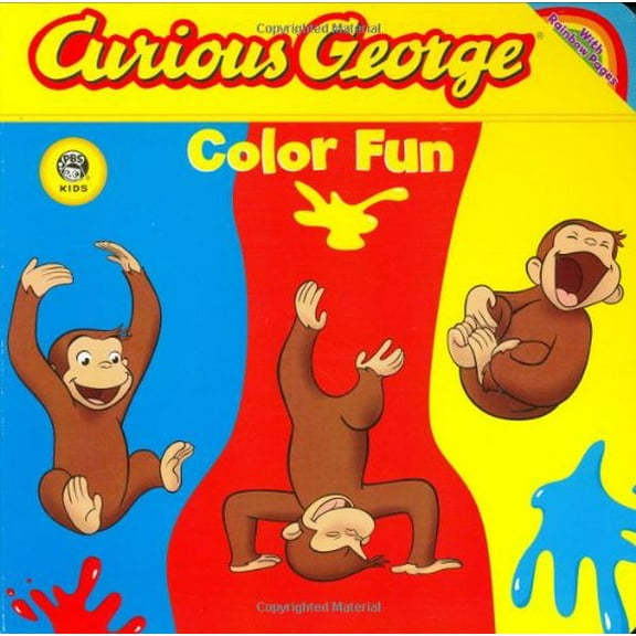 Pre-Owned Curious George Color Fun (Cgtv Board Book): Die-Cut Board Book (Board book) 0618724001 9780618724000