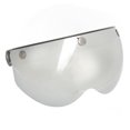 thumbnail image 4 of Helmet Visor, Adjustable Buckle Retro Style Motorcycle Helmet Visor Sandproof Metal Snap Large View  For Riding Silver, 4 of 8