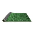 thumbnail image 2 of Ahgly Company Indoor Round Oriental Emerald Green Industrial Area Rugs, 8' Round, 2 of 4