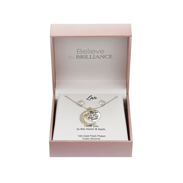 Believe by Brilliance Women's Fine Silver Plated Cubic Zirconia 
