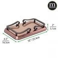 thumbnail image 4 of mDesign Metal Guest Disposable Paper Hand Towel Storage Tray - Bronze/Warm Brown, 4 of 5