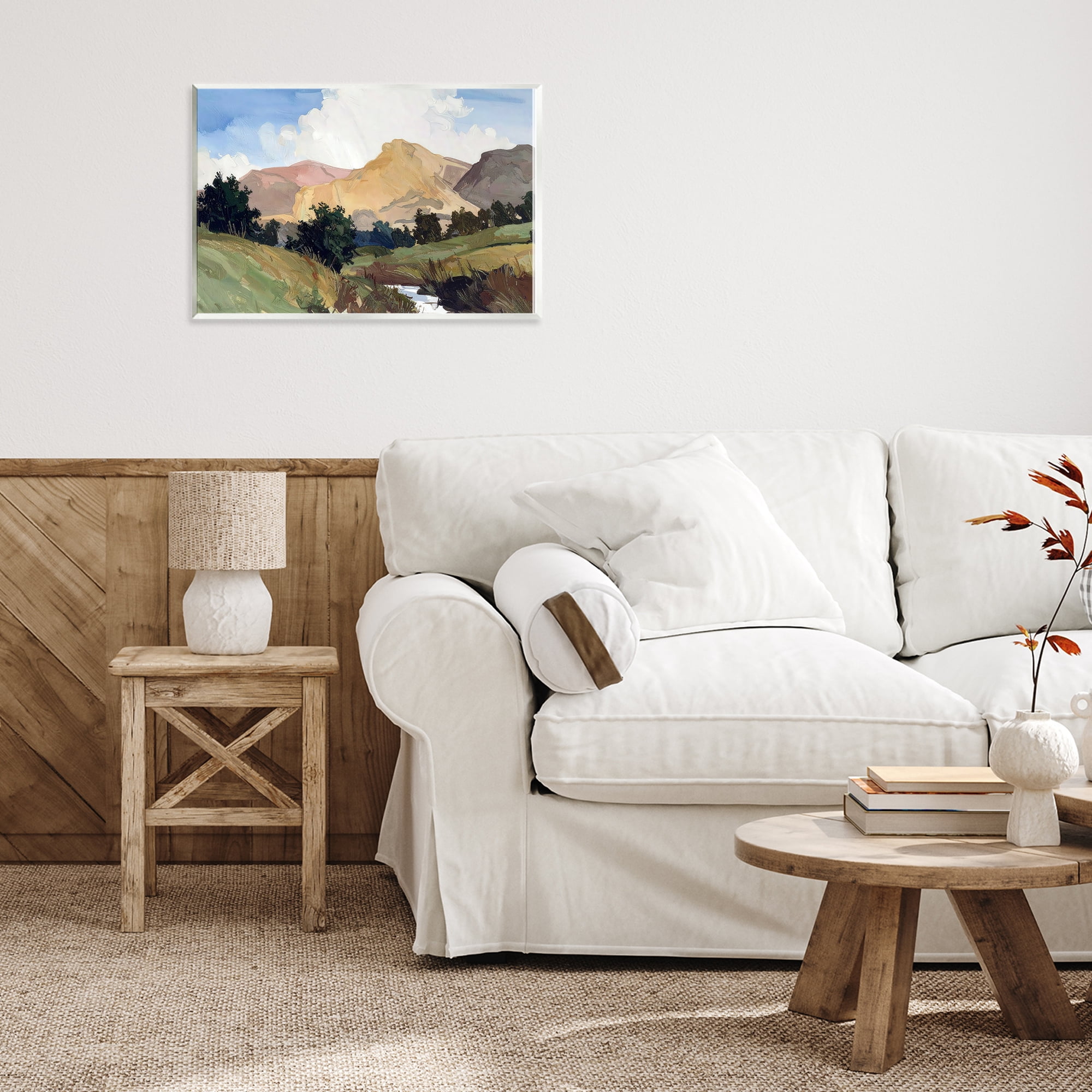 Stupell Industries River Mountain Divide Wall Plaque Art, design by Alonza Saunders