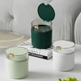 thumbnail image 2 of PENGXIANG 1 Set Desktop Dustbin with Rubbish Bag Large Opening Push Type Plastic Hidden Disposal Pouch Design Creative Mini Waste Bin for Hotel, 2 of 8