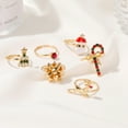thumbnail image 4 of Bagues Réglables Bijoux Bagues 6 Pcs Noël Bague Réglable Bijoux Fête Festive Vacances Bague, 4 of 9