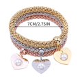 thumbnail image 4 of Juego de 3 pulseras multicapa elegantes y con estilo, de cadena elástica, ideales para la oficina o eventos formales. Pulsera de perlas, 4 of 4