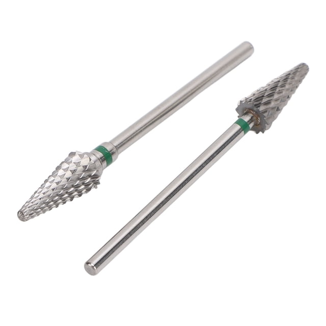 Brocas de Archivo de Umas, Brocas de Taladro de Umas de Metal Resistente de Metal Establecido 2 Piezas de Esmalor de Umas Con Caja de Almacenamiente para la extracciónica de gel