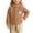 Brown, variant on Toddler Kids Fleece Jacket Panda Embroidered Snap Button Front Coat with Stand Collar and Raglan Sleeves Soft Warm Casual Outerwear for Boys Girls School Travel and Outdoor Play 2 Years