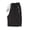 Black, variant on Unisex Drawstring Shorts, Elastic Waist 5-Inch Pants with Zipper Pockets, Lightweight Summer Sport Bottoms