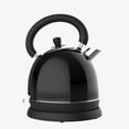 thumbnail image 4 of CULINARY CHEF, 1.8 Quart 1,500-Watt Retro Porcelain Electric Water Kettle with Thermometer, Black, 4 of 8