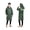 GREEN, variant on TELOLY Poncho,PU Waterproof Coating Ponchos Adult,Heat-Welded Seams Womens Rain Jacket With Hood,Reflective Detail Mens Rain Jacket