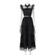 thumbnail image 2 of Disfraz De Mujer Vestido de cosplay con cinturón Traje de cosplay Negro Transpirable para festivales de Halloween Likrtyny  libre de BPA, 2 of 9