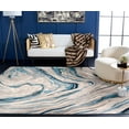 thumbnail image 3 of SAFAVIEH Soho Vasilis Abstract Area Rug, Blue/Beige, 4' x 6', 3 of 9