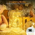 thumbnail image 3 of 30 Pack Fairy Lights Battery Operated [3 Modes], 7ft 20 Led Twinkle Lights String Lights Waterproof Bulk Small Mini Silver Wire for Christmas Mason Jars Wedding Table Centerpiece, Warm White, 3 of 4